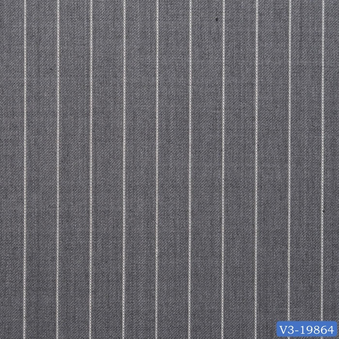 Lava Grey with White Stripe Suit