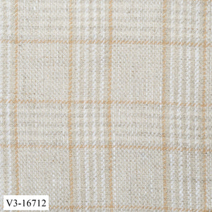 Light Cream with Dark Check Vest