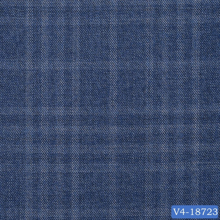 Steel Blue Plaid Check Suit