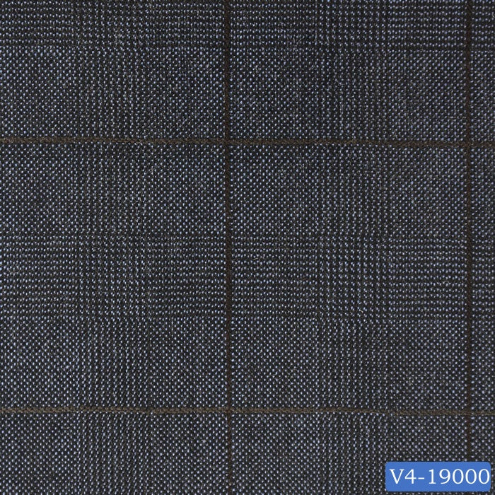 Iron Grey Blue Prince of Wales Check Suit