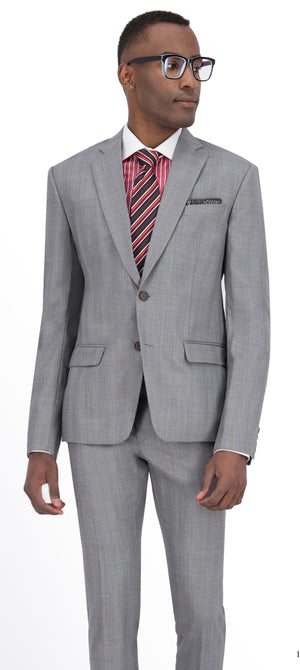 Light Grey Prince of Wales Check Regular Suit