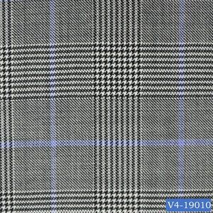 Black & White Prince of Wales with Blue Check Vest