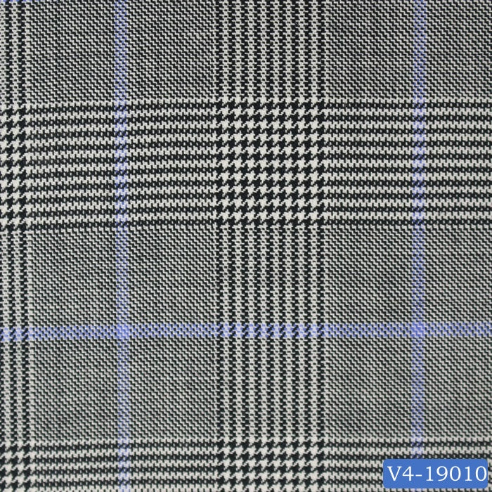 Black & White Prince of Wales with Blue Check Pant