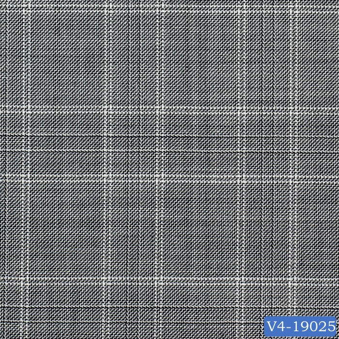 Pewter Grey with White Check Suit