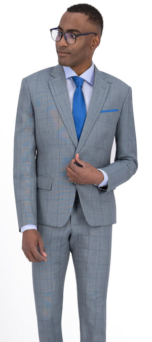 Light Green Check Short Suit